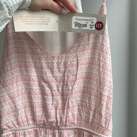 NEW WITH TAGS MIAMI PINK LACE ROMPER SIZE SMALL - Picture 4 of 5